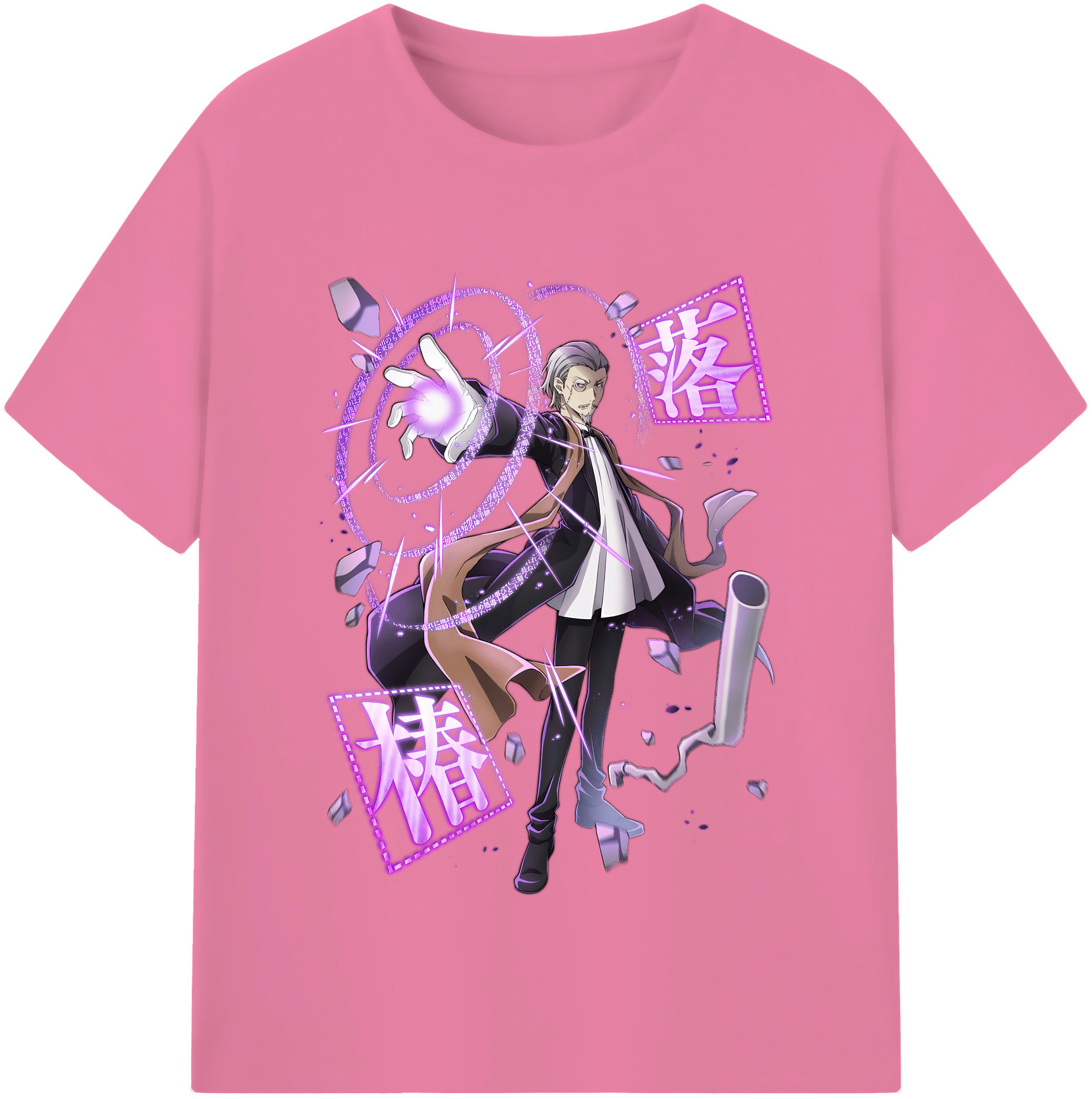 （画像用） 文豪ストレイドッグス Bungo Stray Dogs 綿100％半袖Tシャツ（フロントプリント）